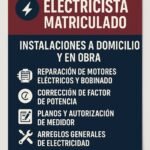 Electricista y bobinador de motores