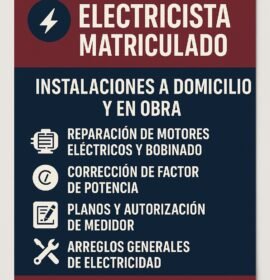 Electricista y bobinador de motores