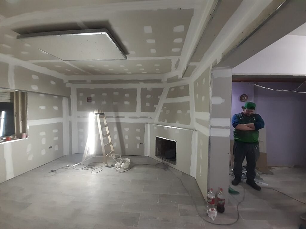 Construcción e seco durlock pintu