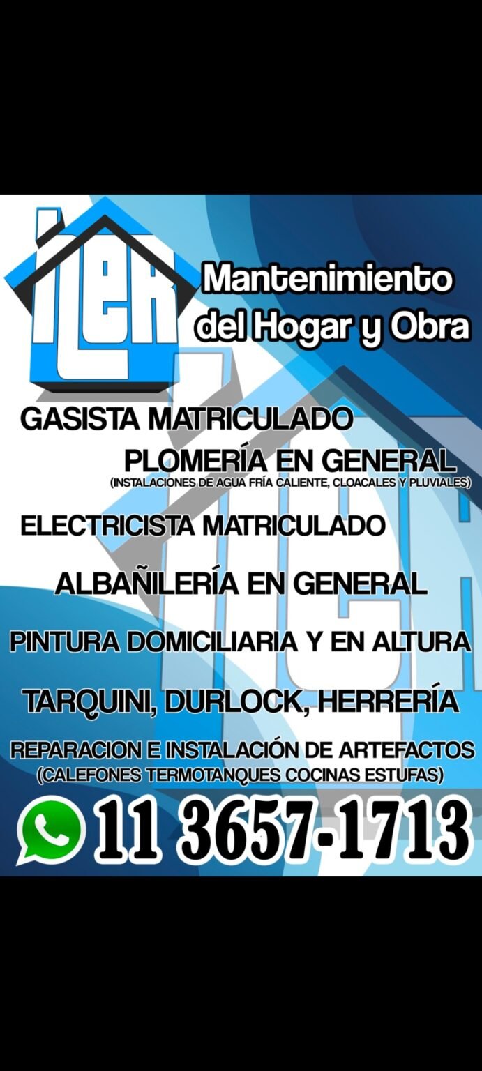 plomería gas electricidad albañil