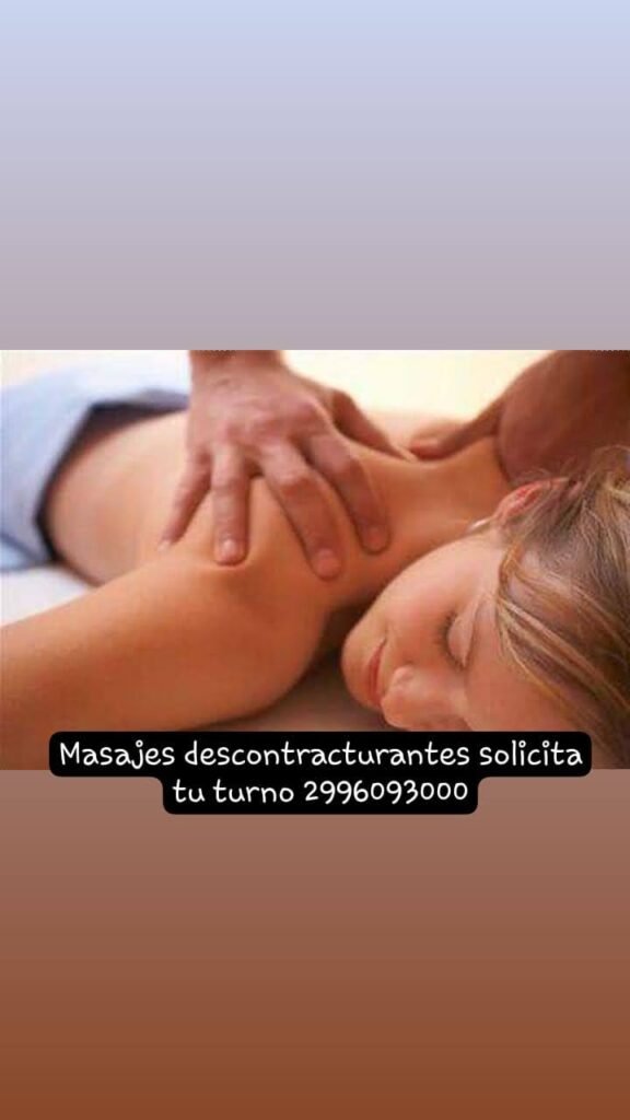 Servicio de masajes descontracturantes