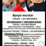 Apoyo escolar en todas las materias