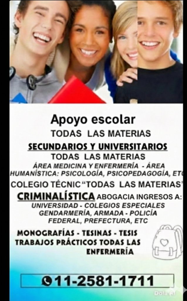 Apoyo escolar en todas las materi
