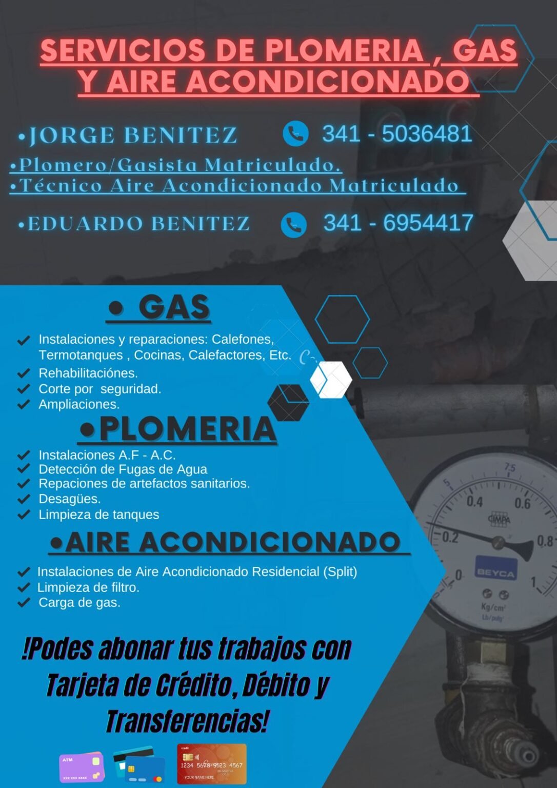 Plomero Gasista Matriculado