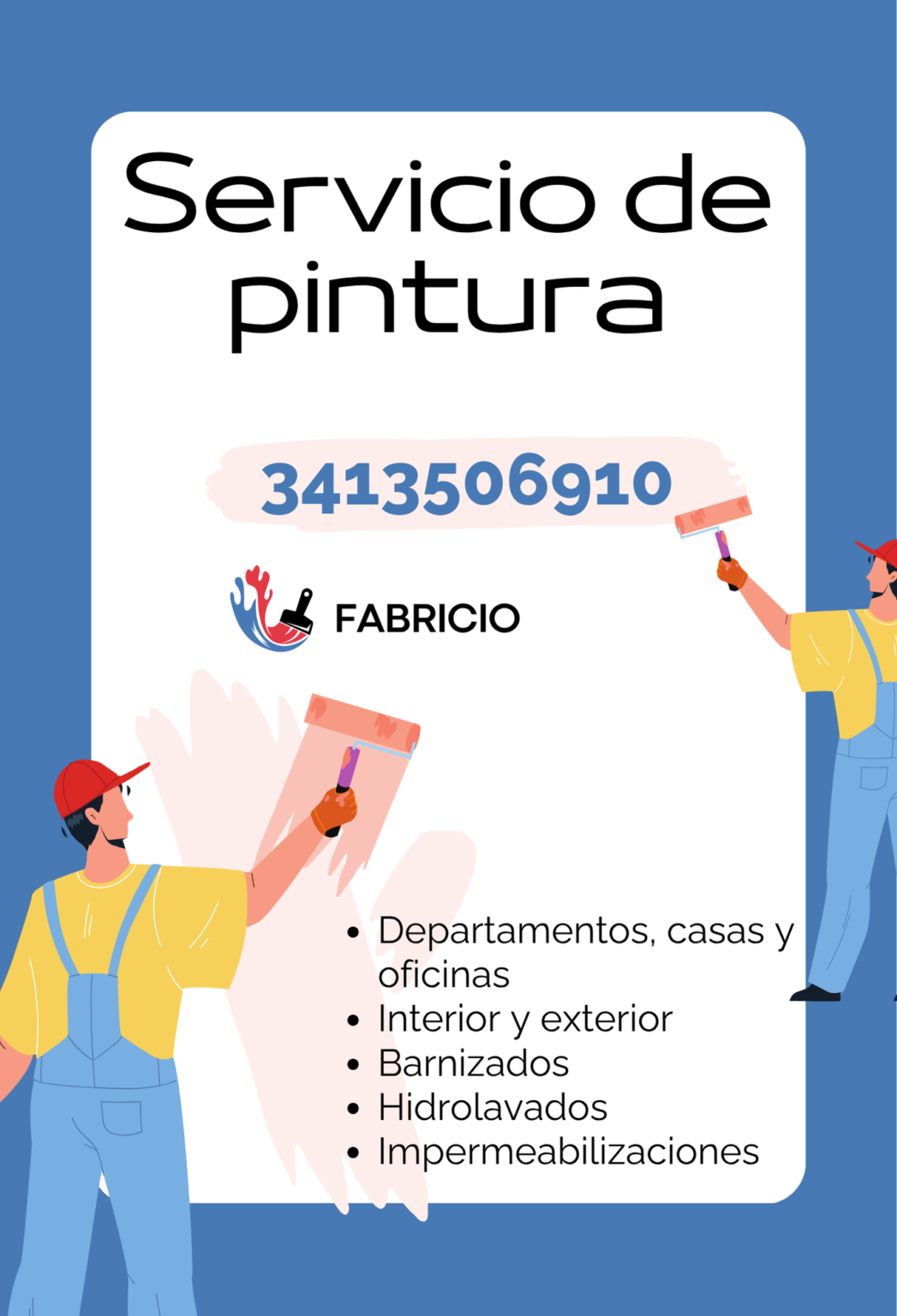 Servicio de pintura – Fabricio