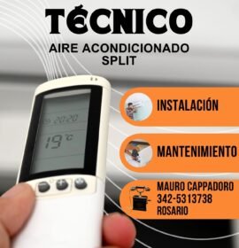 Instalacion y mantenimiento de Aire acondicionado split