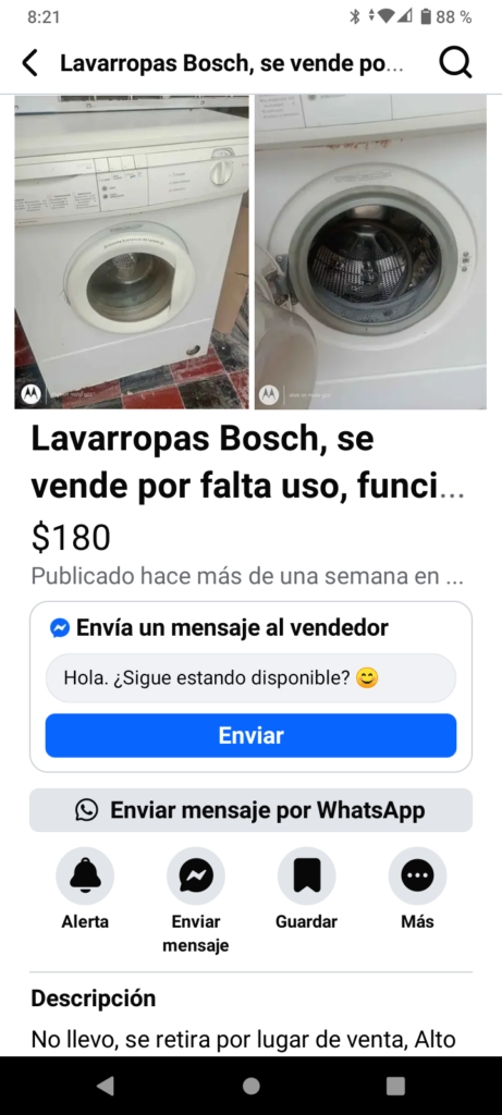 Técnico en lavarropas automático ventiladores y electrodomésticos