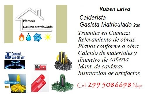 Calderista Gasista Matriculado