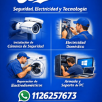 Cámaras de seguridad y Mantenimiento.