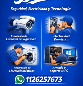 Cámaras de seguridad y Mantenimiento.