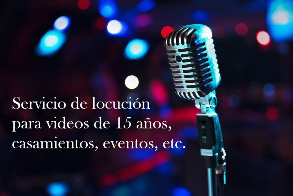Locución para videos de eventos