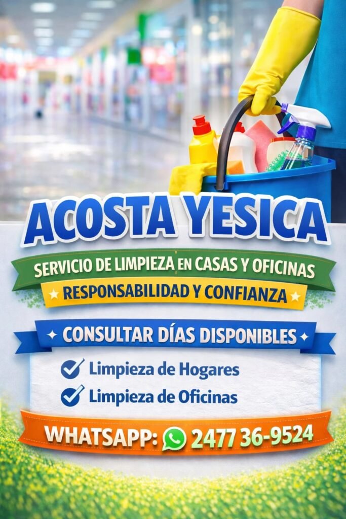 Li.pieza de hogares,empresas, oficinas etc