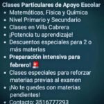 CAE – Centro de Apoyo Escolar. Profesora. Educación