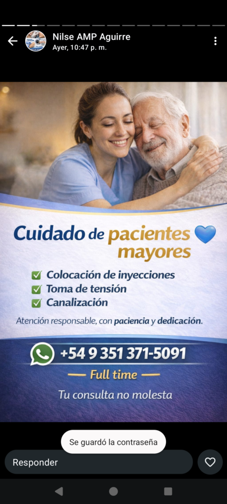 auxiliar de enfermería