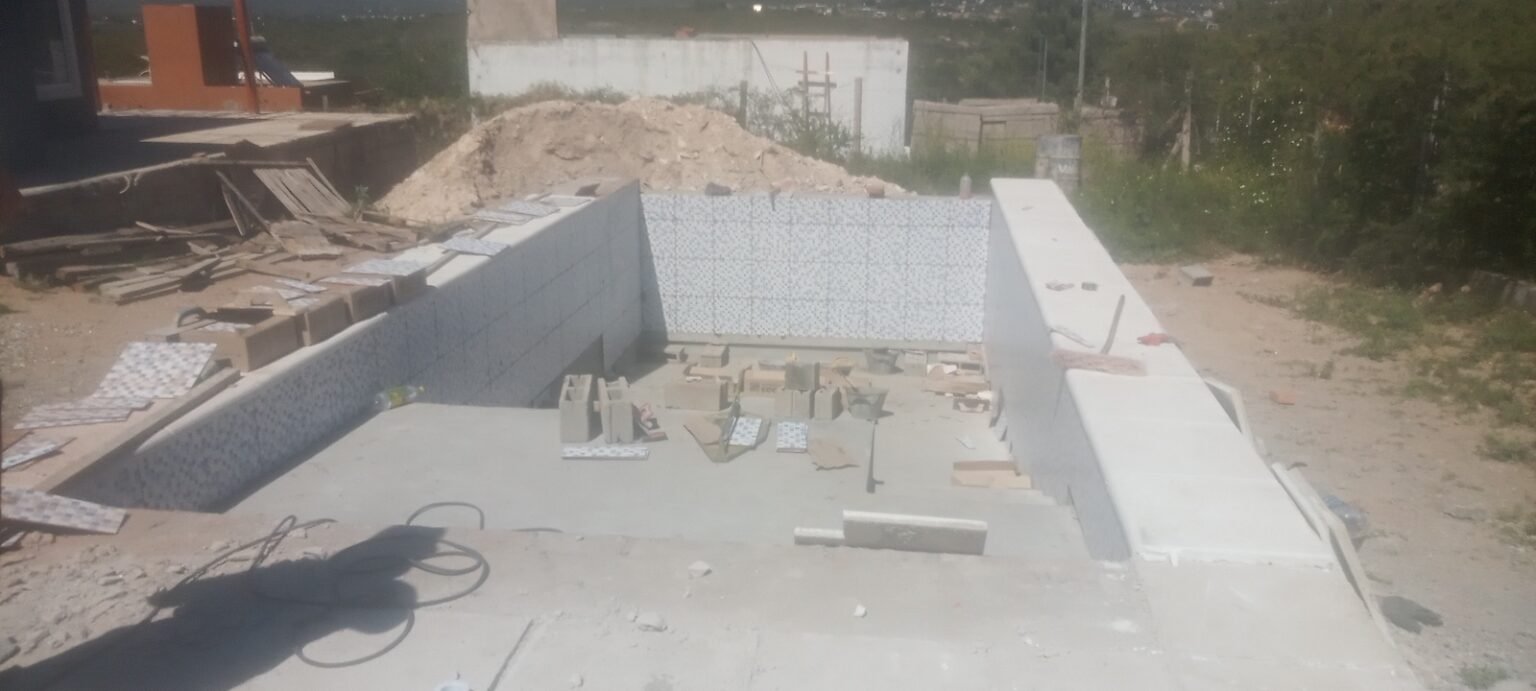 Piletas de material