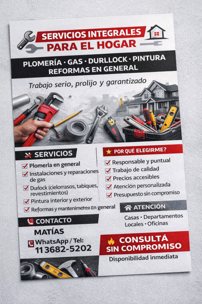 Plomeria gas pintura herreria ref