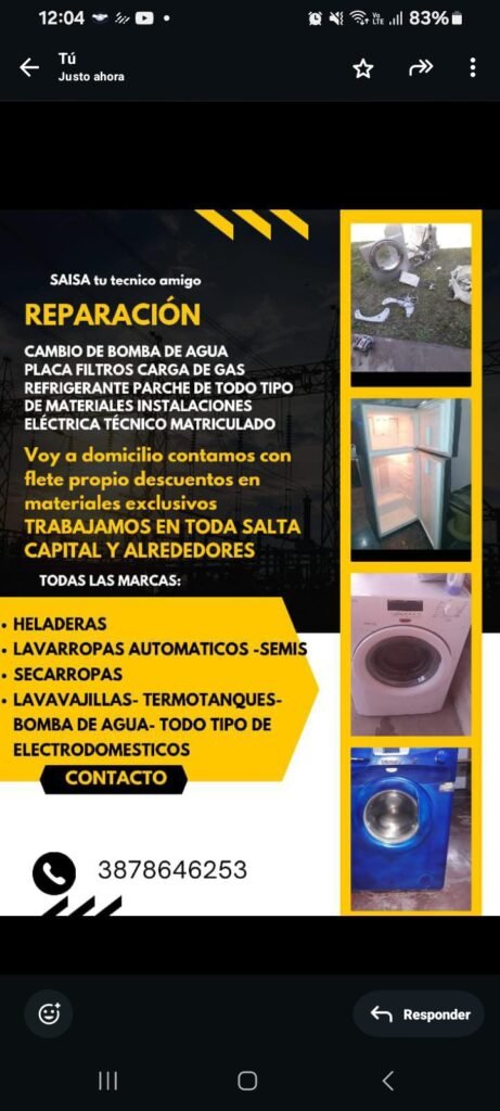 Servicio técnico SAISA tecnico ma