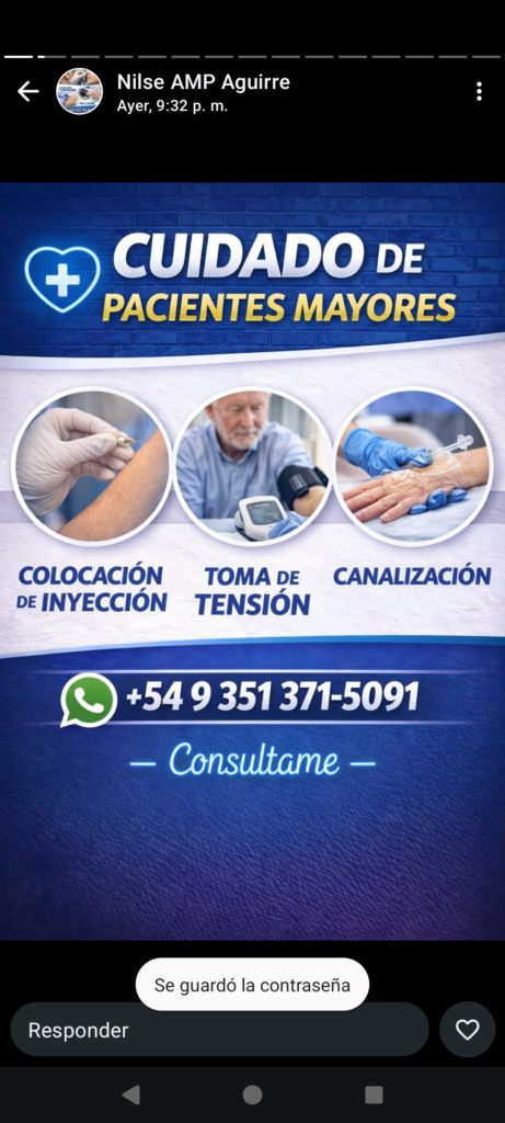 auxiliar de enfermería