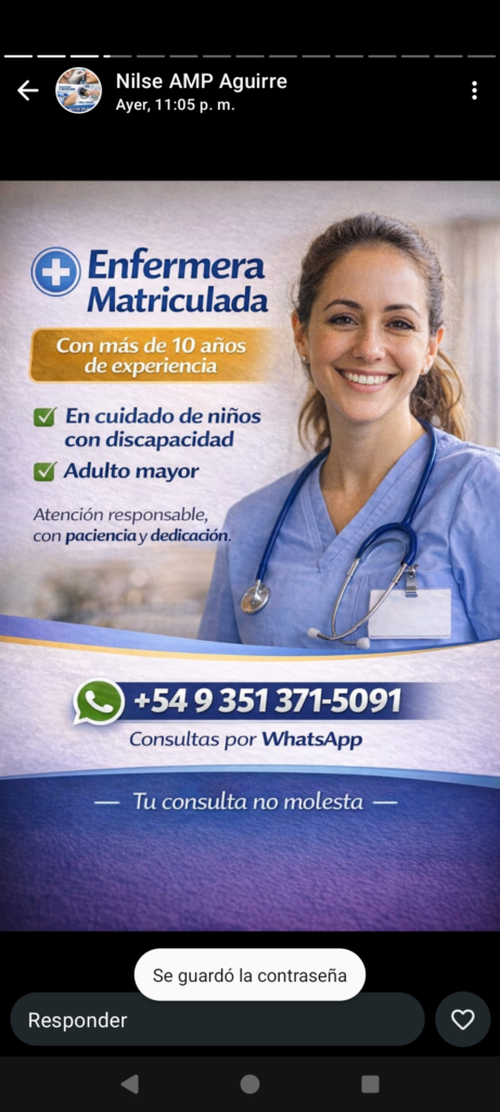 auxiliar de enfermería