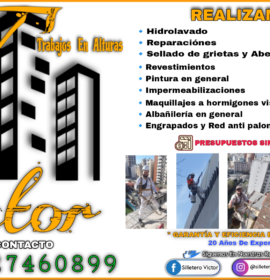 Trabajos en alturas – Pintor silletero – Victor