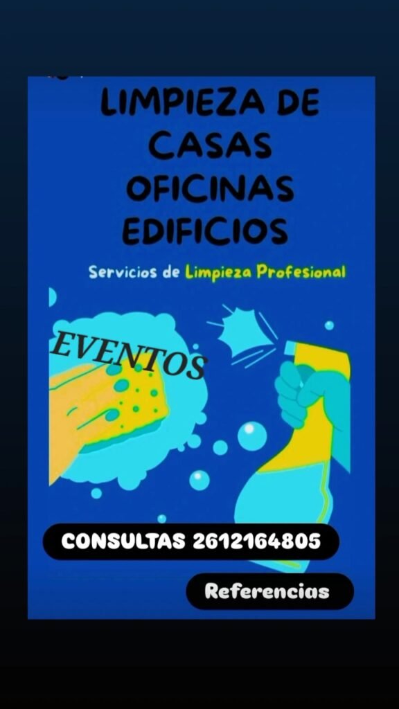 Servicios de limpieza, planchado y cuidado de niños