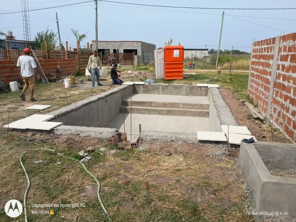 Ojeda piscinas, construcción en gral.