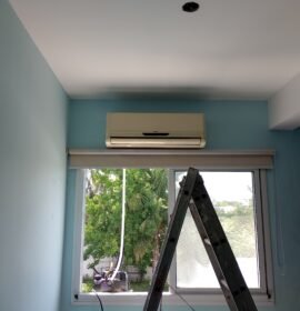 Instalación de aire acondicionado y electricidad