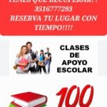 CAE – Centro de Apoyo Escolar. Profesora. Educación