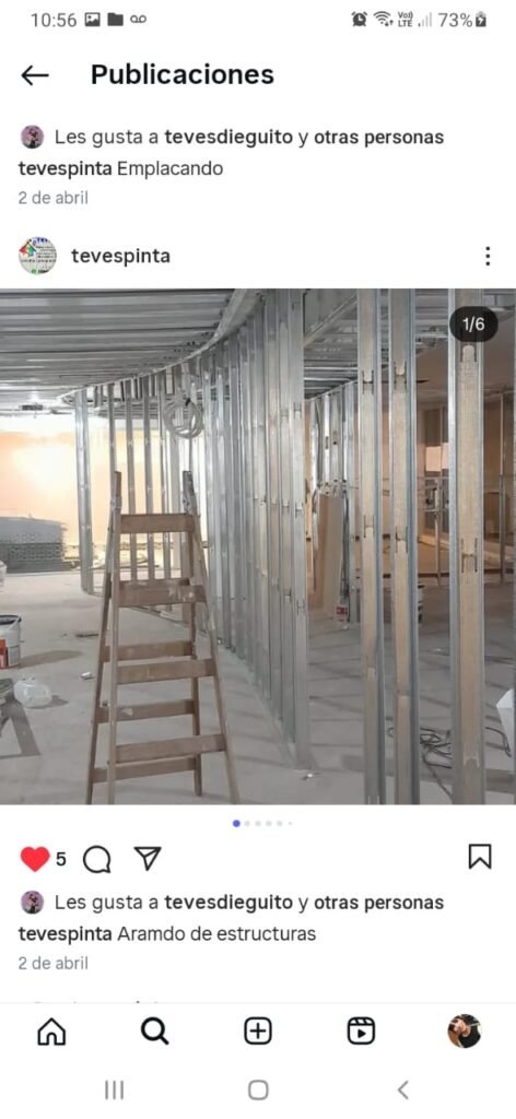 Tevespinta construcción en seco