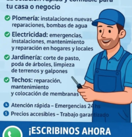 Electricista plomero y varias reparaciones