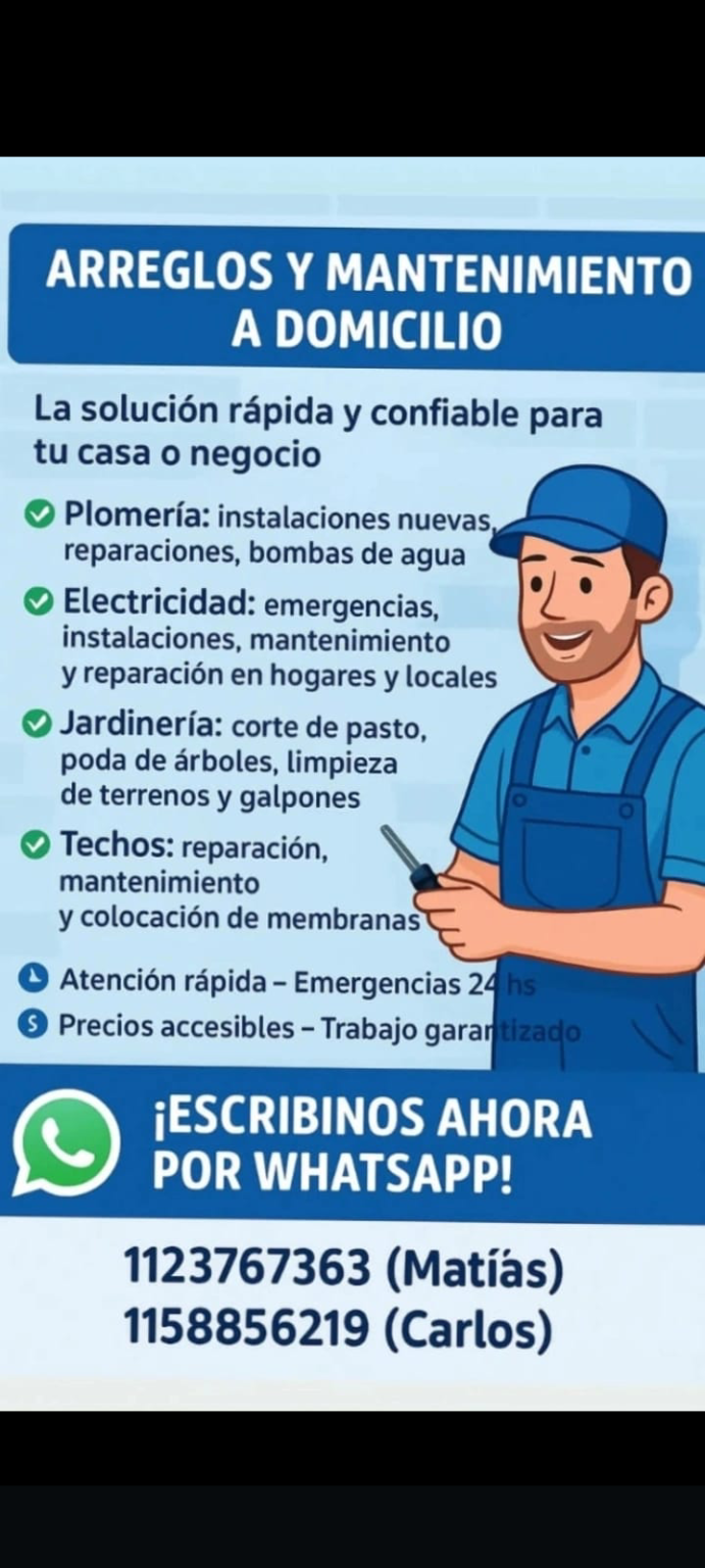 Electricista plomero y varias reparaciones