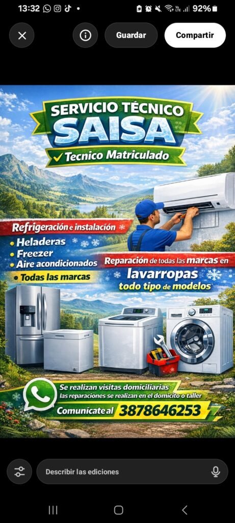Servicio técnico SAISA tecnico ma