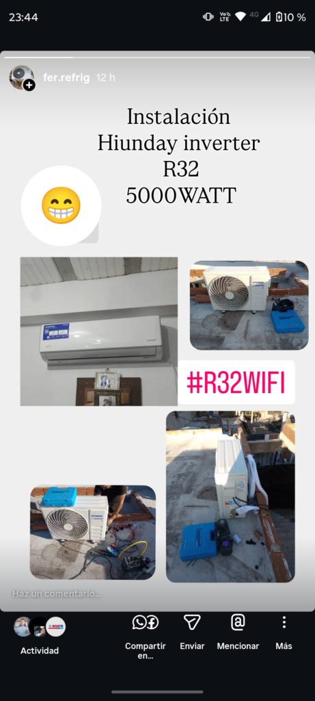 Instalación de aire acondicionado y electricidad