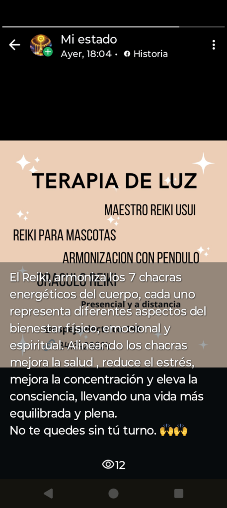 Reikista, Técnico Químico.