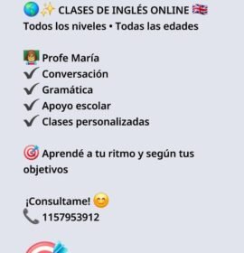 Clases online inglés