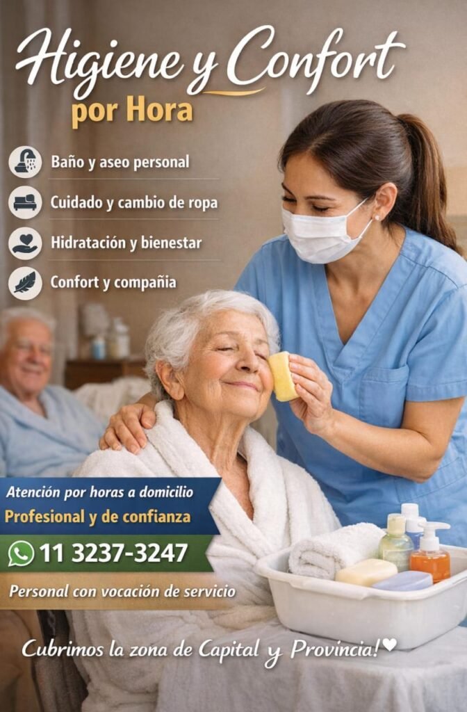 Higiene y confort de adultos mayo