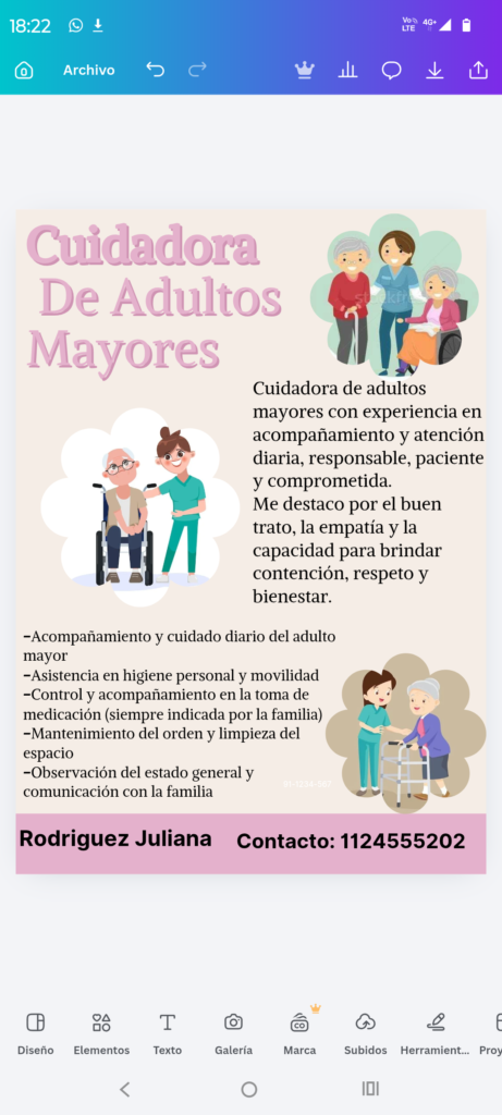 Niñera, Limpieza y cuidadora de a