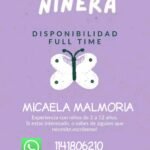 Ofrezco servico de niñera