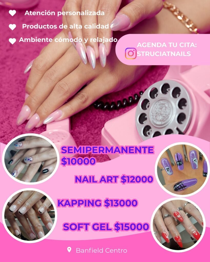 Uñas soft gel y semipermante