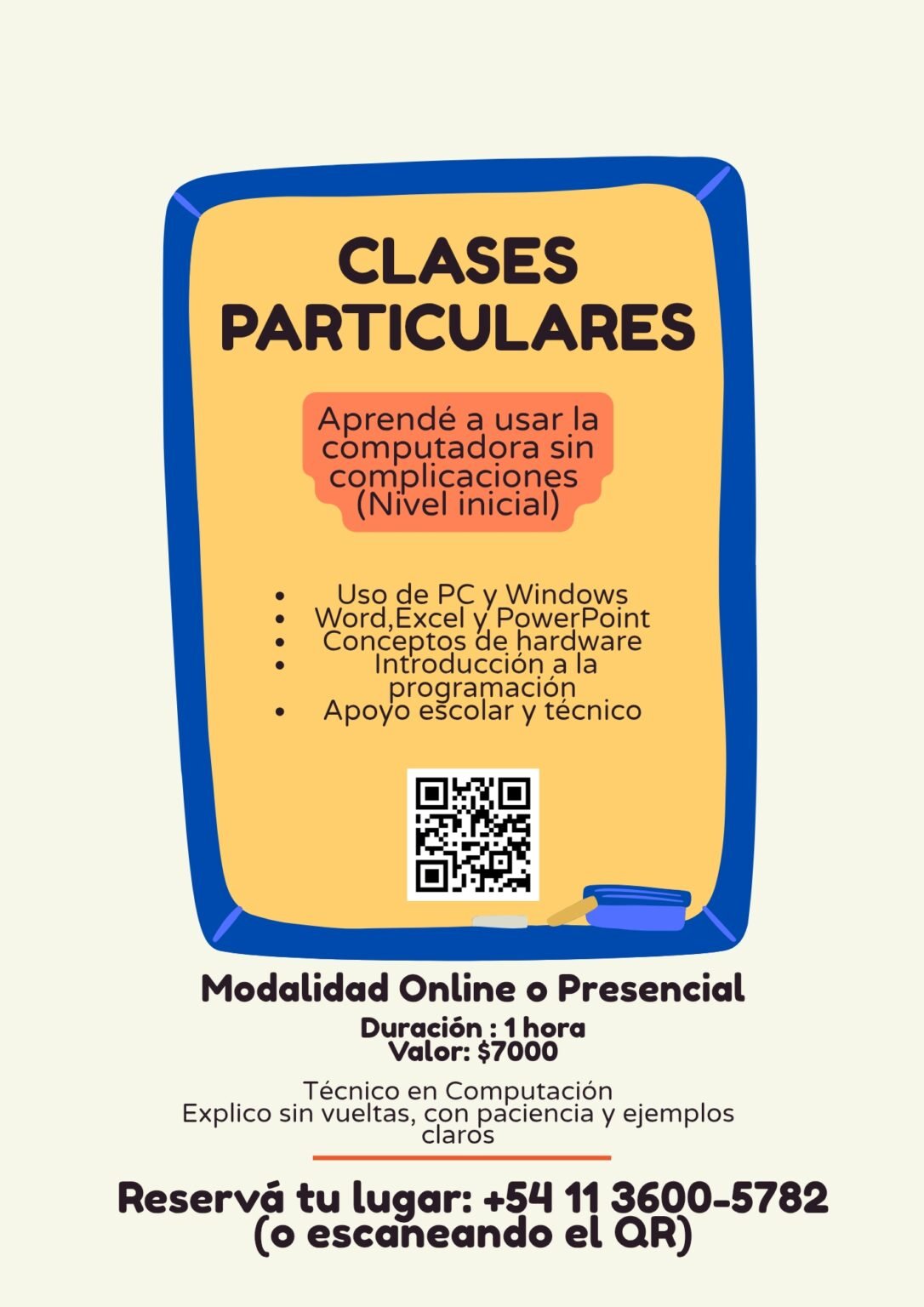 Clases particulares computacion