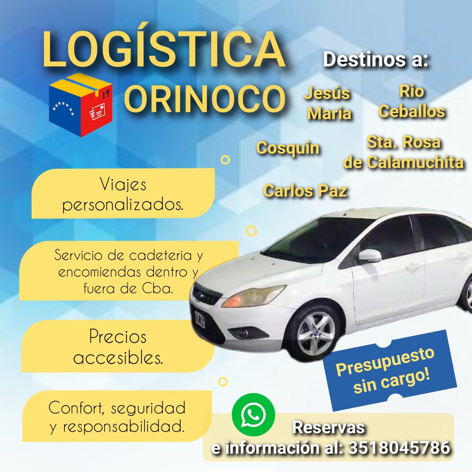 Servicio de cadeteria y mensajerí