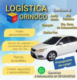 Servicio de cadeteria y mensajería. Traslado de pasajeros. Chofer