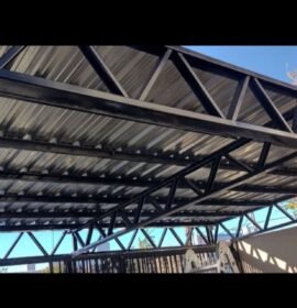 Soldadura, Techos de estructura metálica.