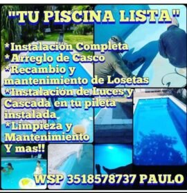 Ceramista, plommeria ligera, albañileria en general y piletero