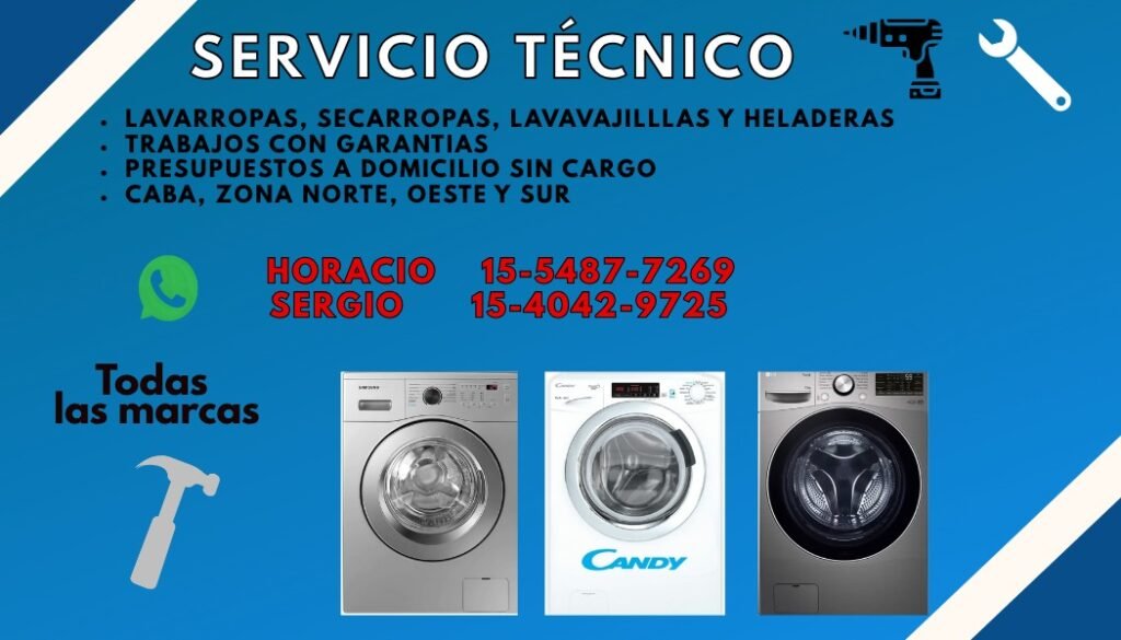 Servicio técnico de lavarropas y
