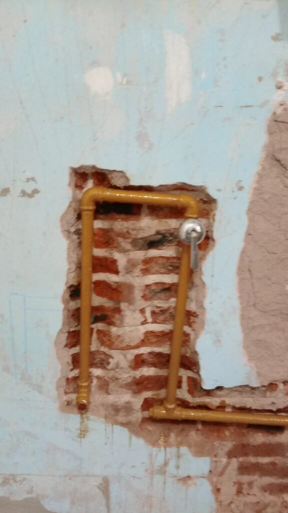 Instalación de agua y gas natural