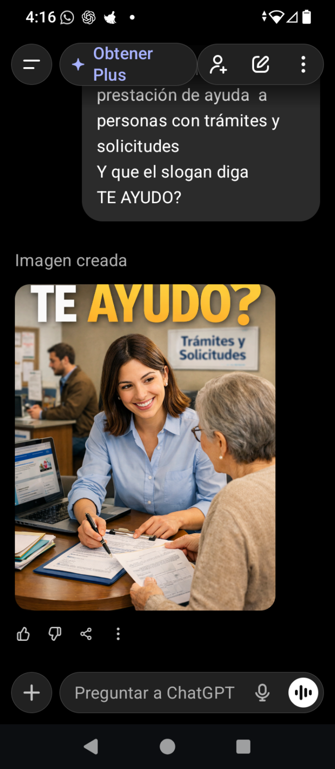 Te ayudo con tus pagos, turnos o trámites varios .