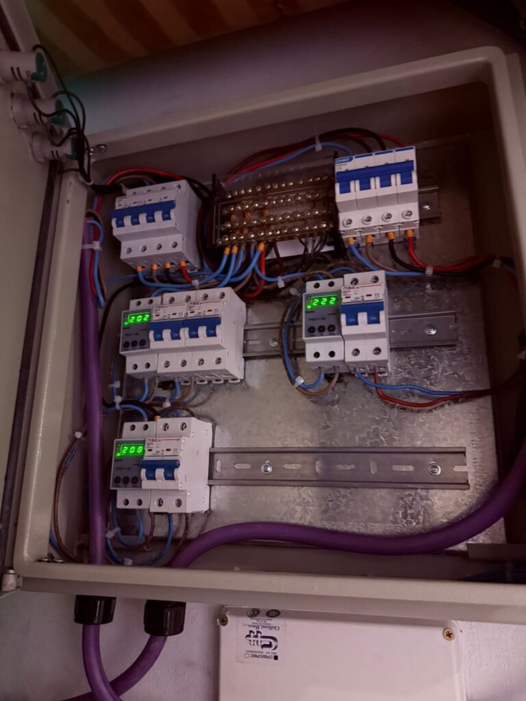 Servicio de electricidad, seguridad electrónica