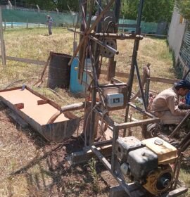 Perforaciones de agua y sistema de riego