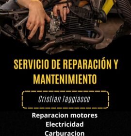 Mecanico de moto, electricista.